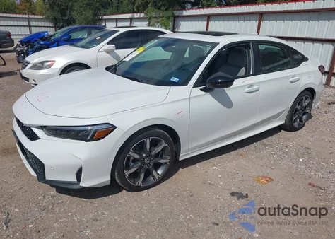 2025 Honda Civic Hybrid Sport/Sport Touring из США, поврежденный, VIN 2HGFE4F81SH302221